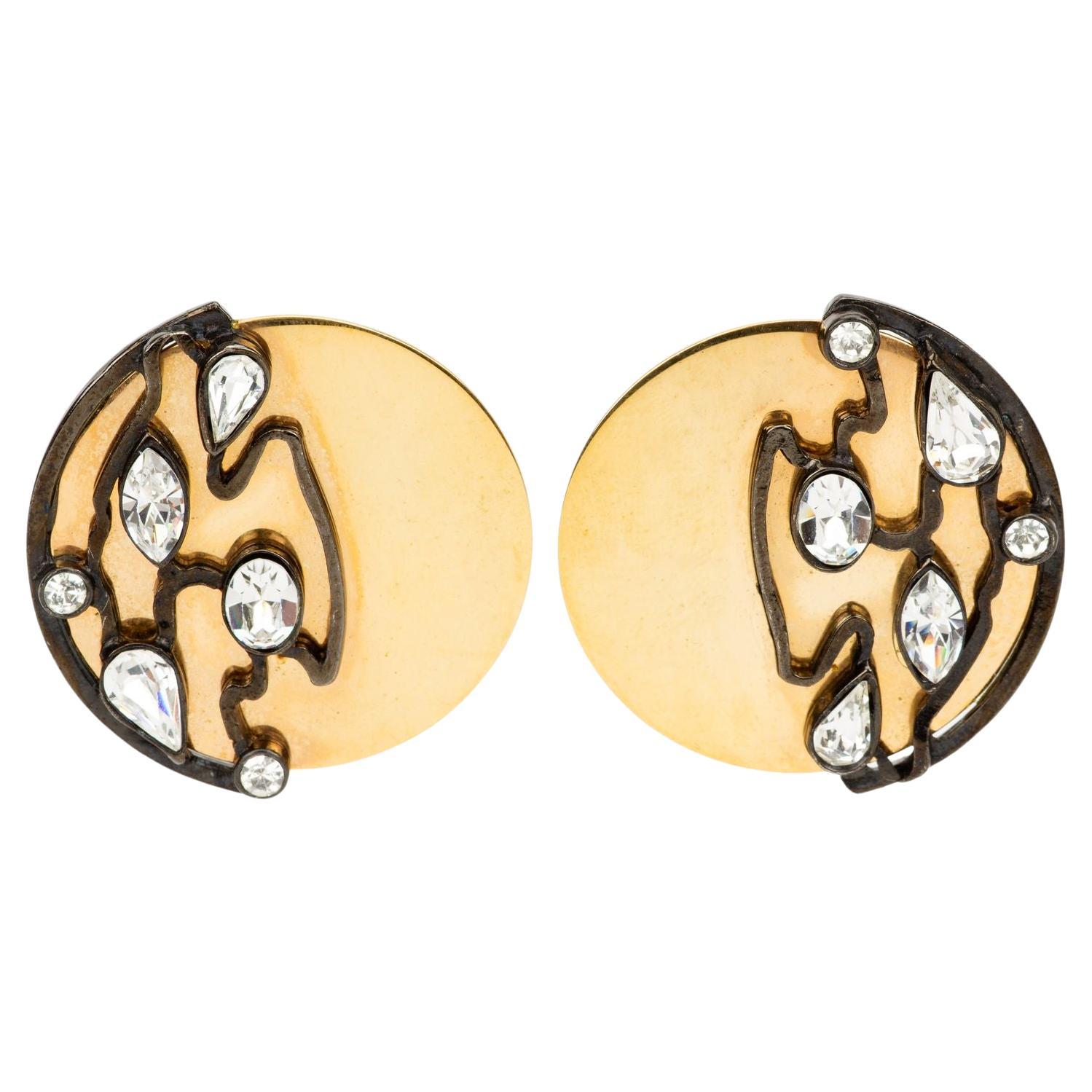 Scherrer 80's Oversize Clip Earrings