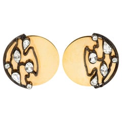 Scherrer 80's Oversize Clip Earrings