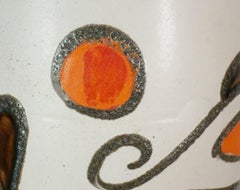 Scheurich 1960s Vintage Floorvase Fat Lava Model 517-45