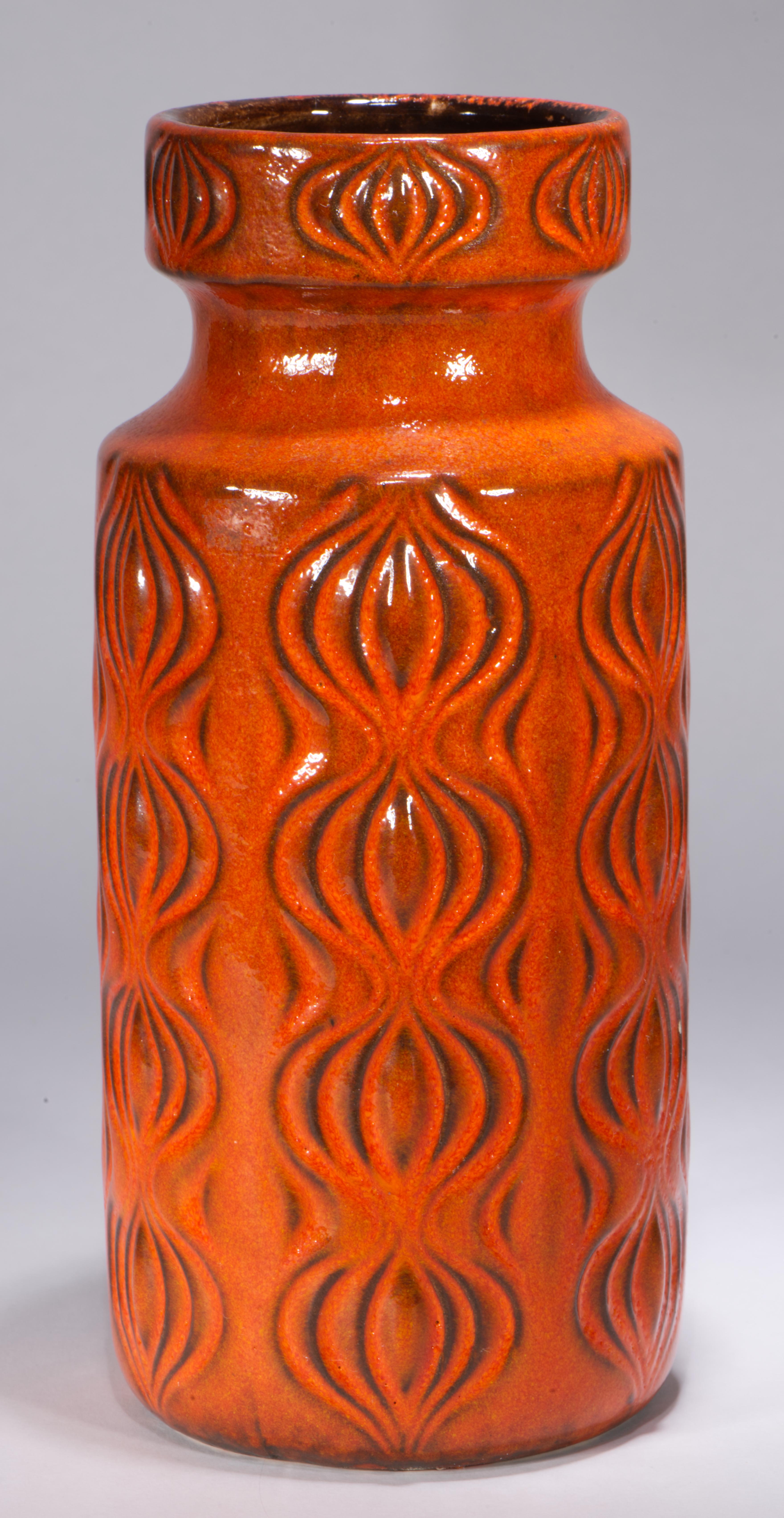 Scheurich Amsterdam 2 Jarrones Esmalte de Lava West German Pottery 1970s en venta 1