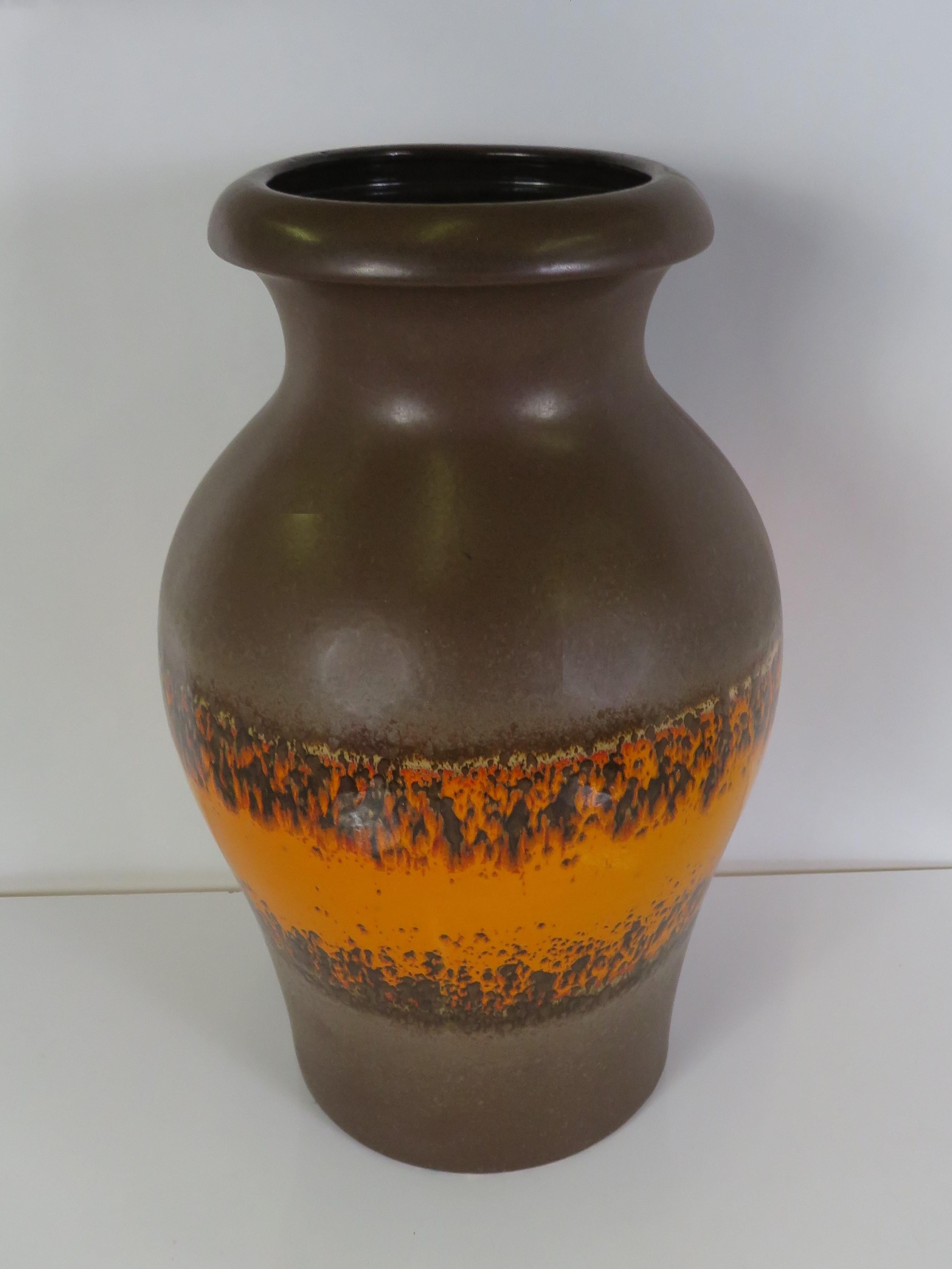 Mid-Century Modern Vase de sol moderne du milieu du siècle dernier de Scheurich, Allemagne, années 1960 en vente