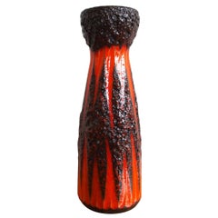 "Scheurich" Ceramic Vase with "Fat Lava" Glaze from the 1960s