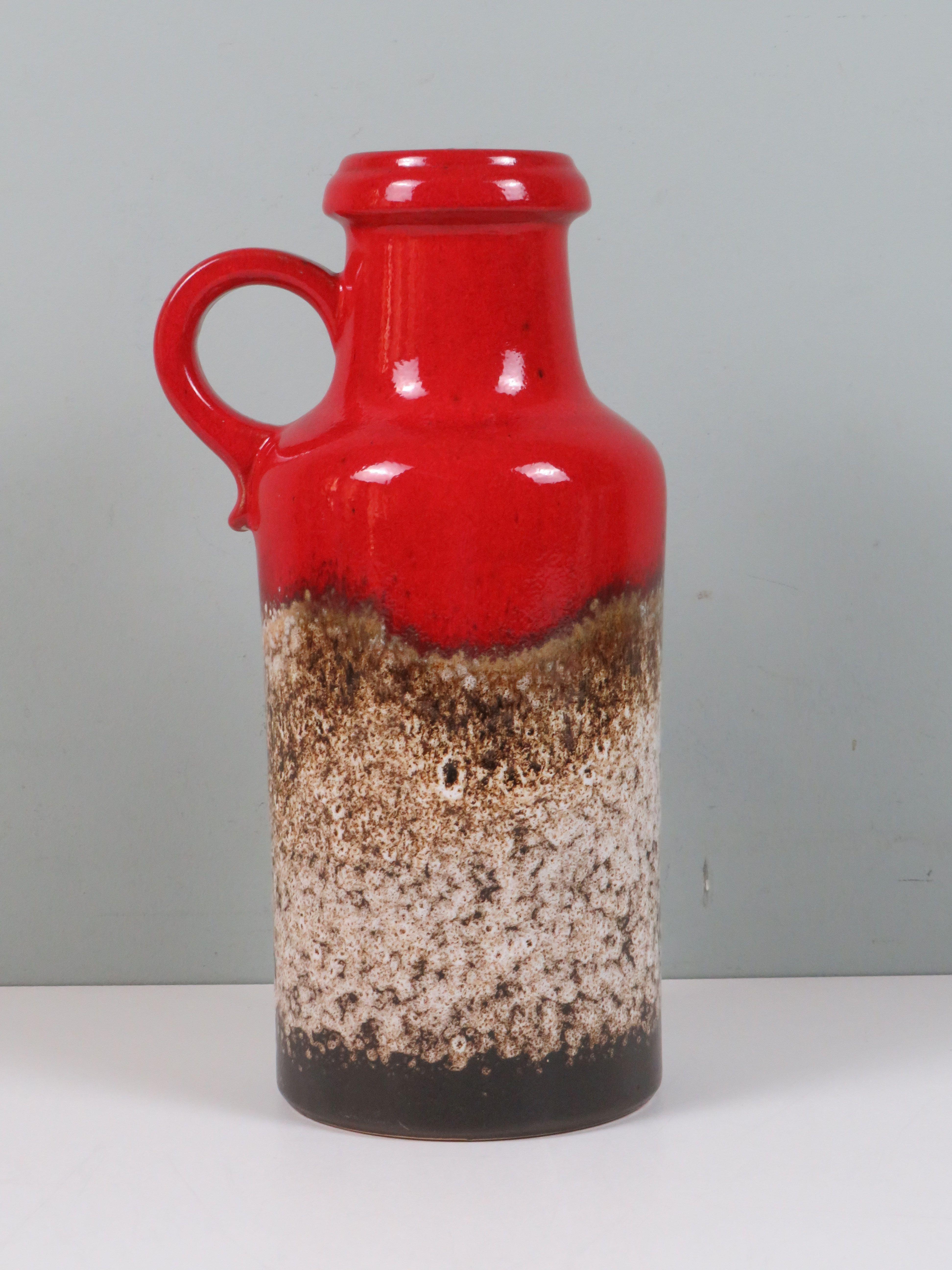Scheurich Fat Lava Ear Vase – Model 407-35, West Germany, 1970 (20. Jahrhundert) im Angebot
