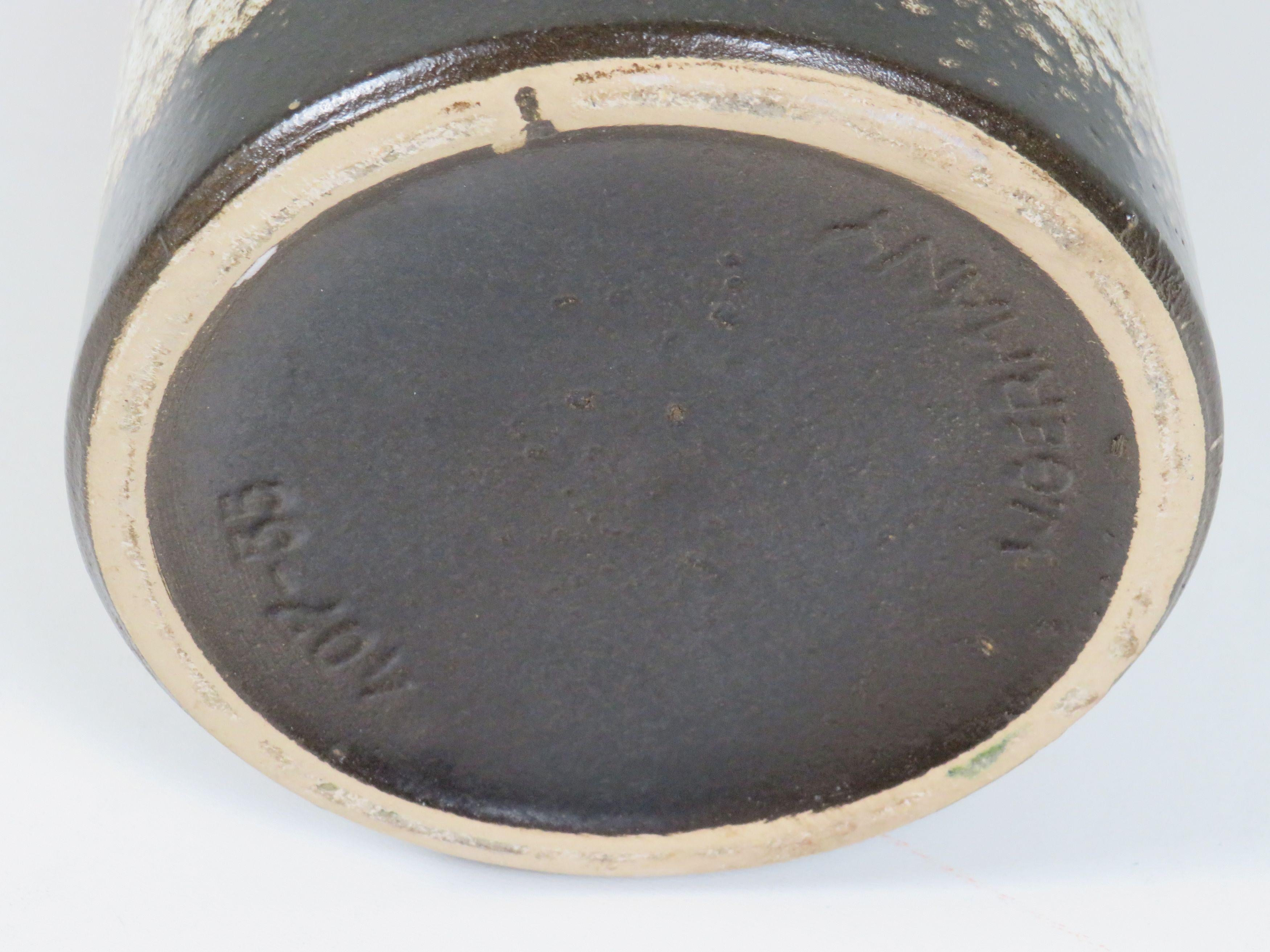 Scheurich Fat Lava Ear Vase – Model 407-35, West Germany, 1970 (Keramik) im Angebot