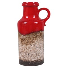 Scheurich Fat Lava Ear Vase – Model 407-35, West Germany, 1970