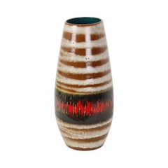 Scheurich Fat Lava Lora Vase, Glazed Ceramic