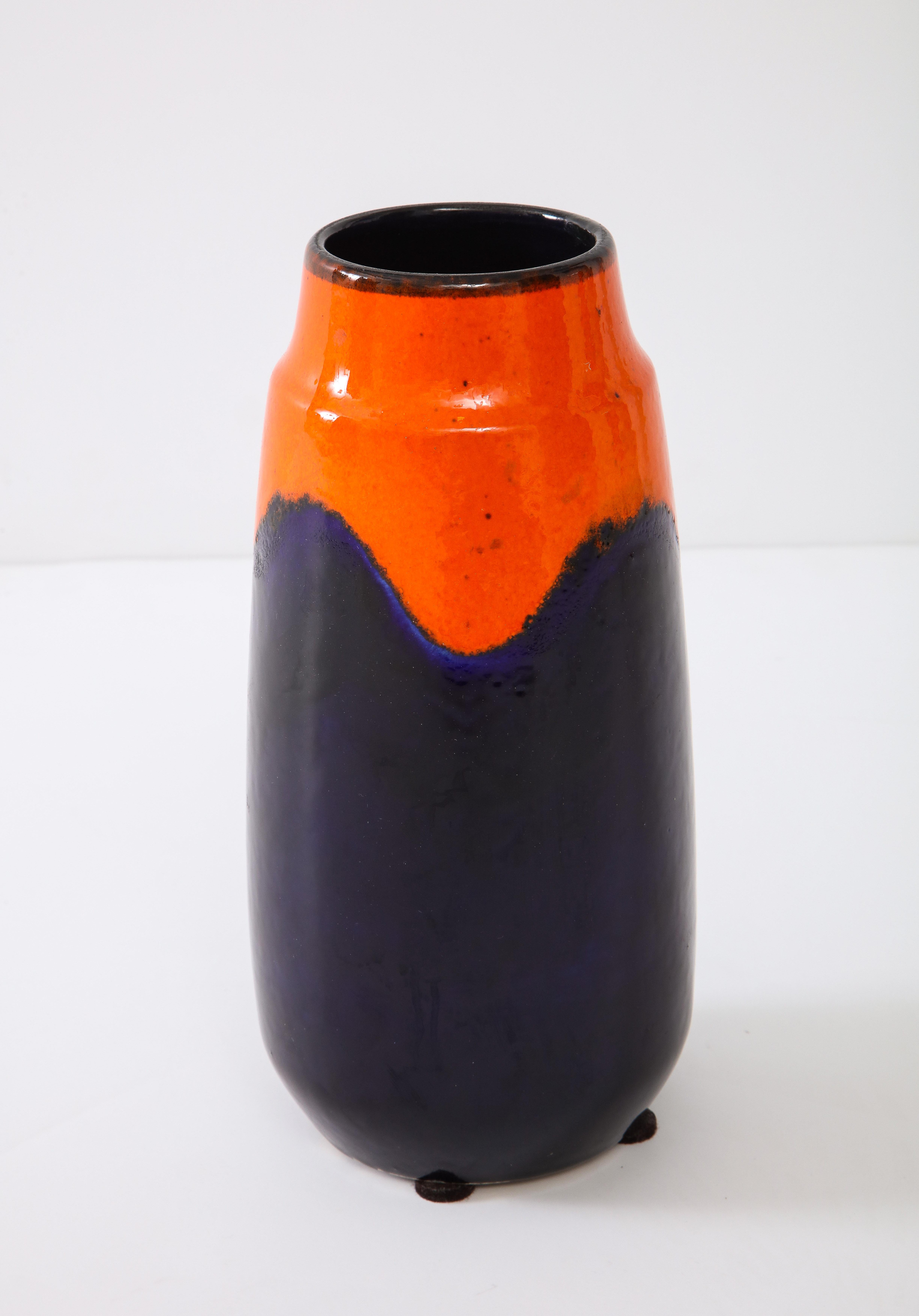 German Scheurich Keramik Ceramic Glazed Vase For Sale