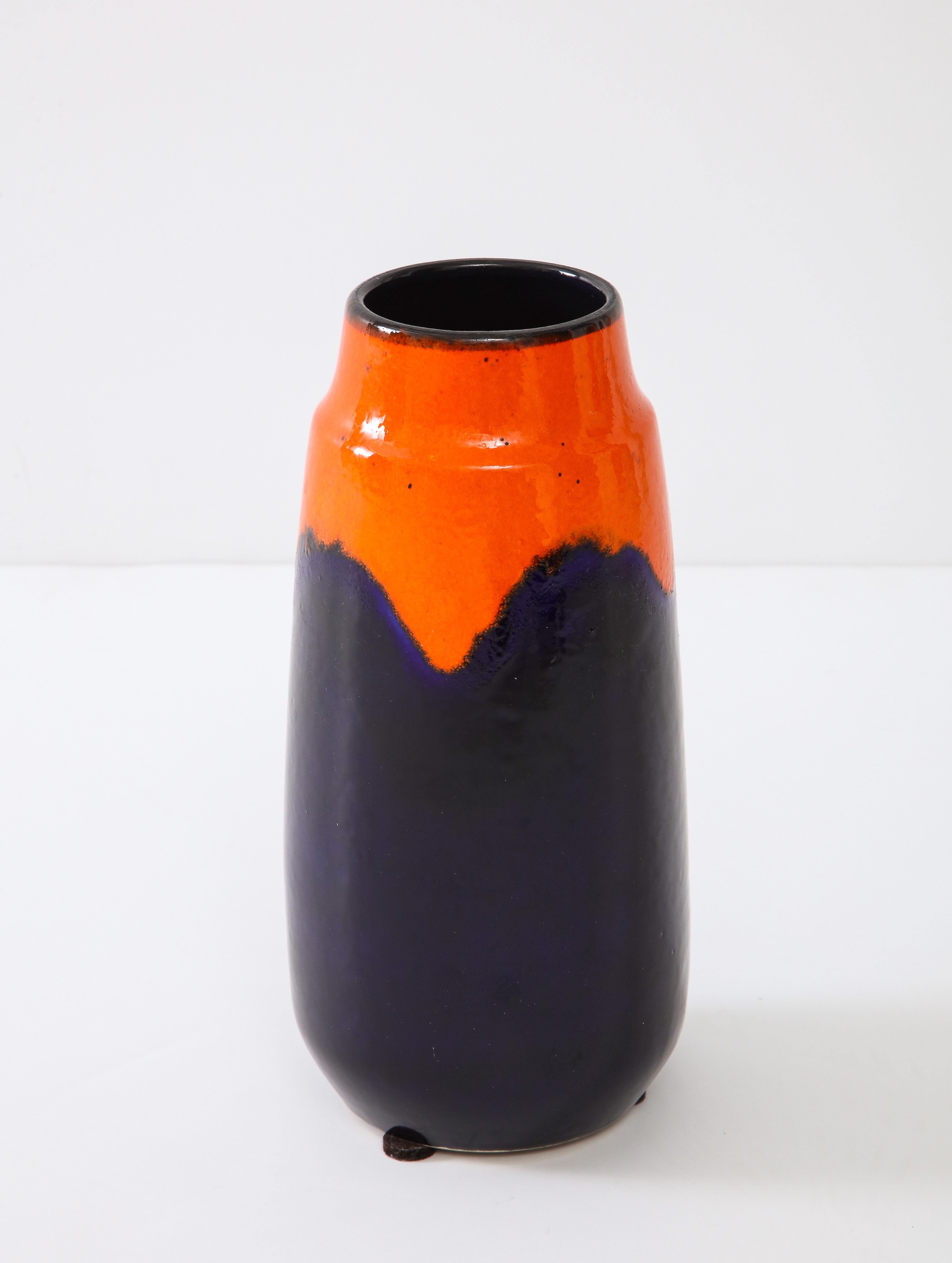 20th Century Scheurich Keramik Ceramic Glazed Vase For Sale