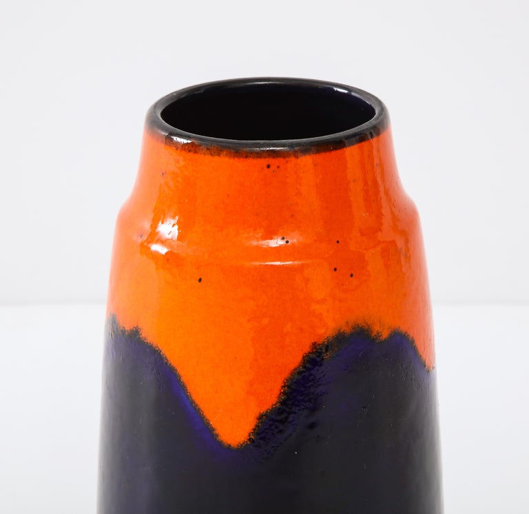 Scheurich Keramik Ceramic Glazed Vase For Sale at 1stDibs