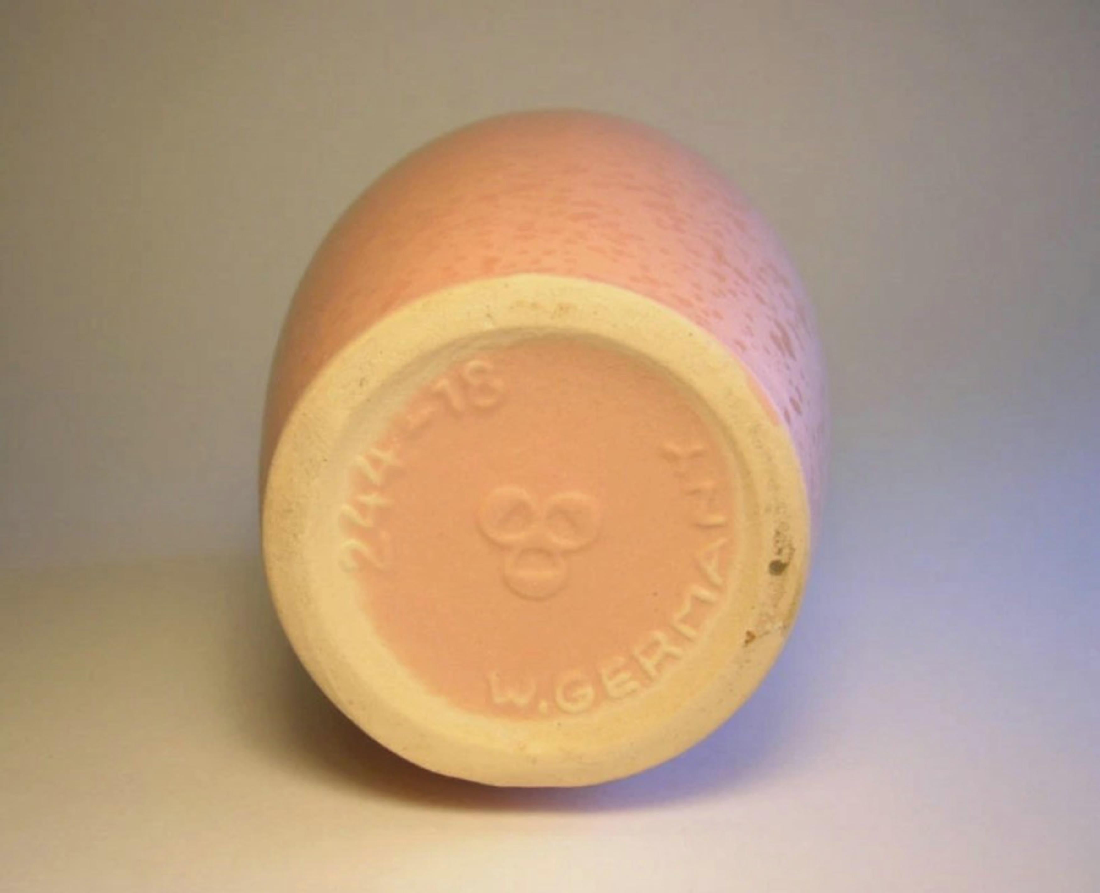 Tedesco Scheurich Keramik - Vaso in ceramica con smalto testurizzato - Germania Ovest - CIRCA 1990 in vendita