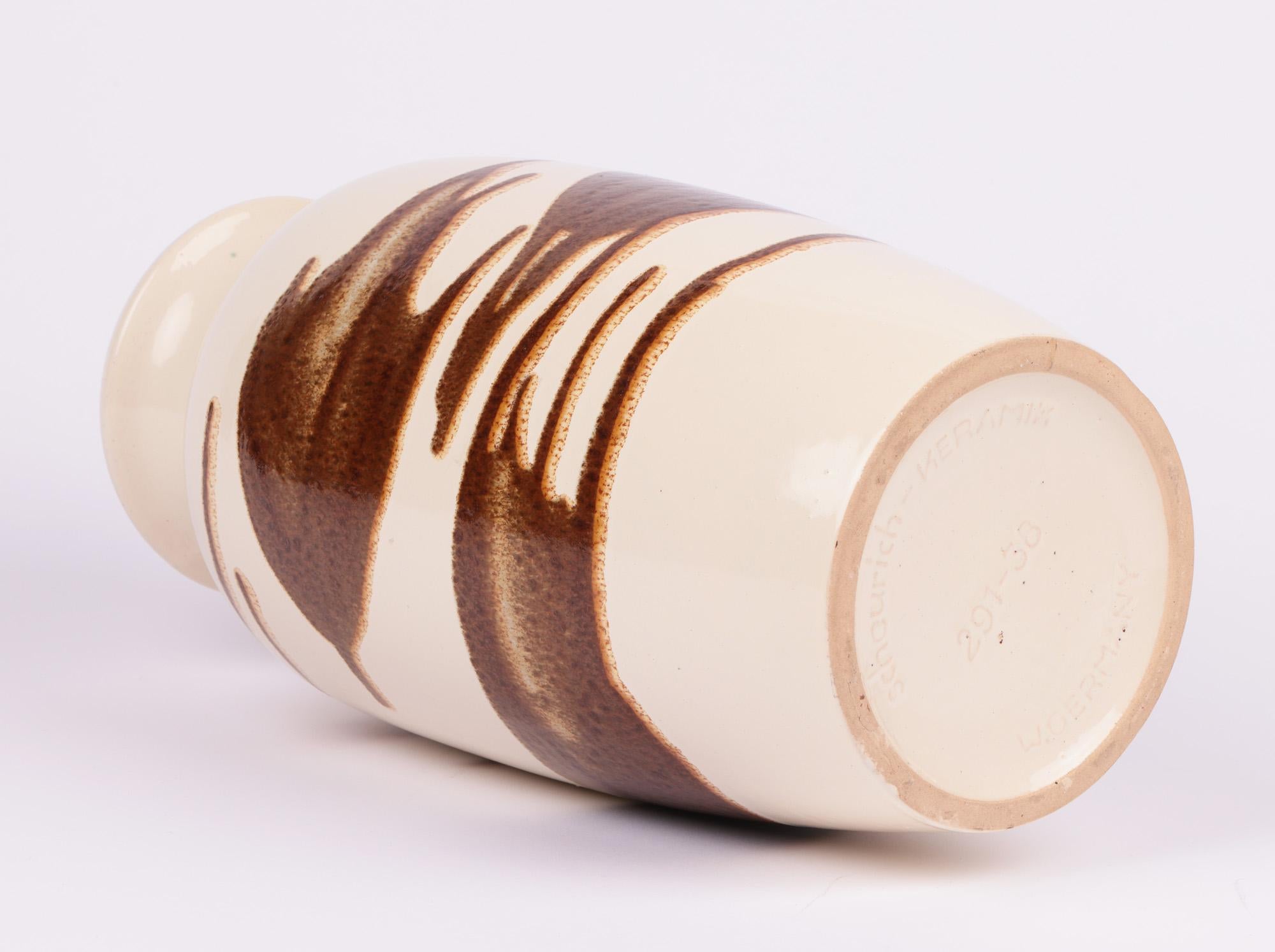 Scheurich Keramik vase en poterie d'art au design abstrait du milieu du siècle dernier en vente 3