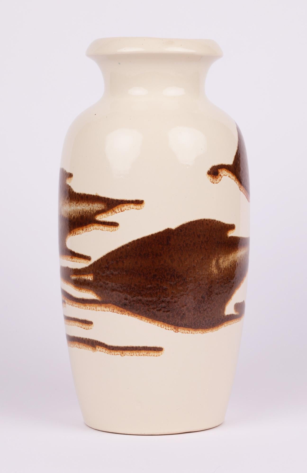 Scheurich Keramik vase en poterie d'art au design abstrait du milieu du siècle dernier en vente 4