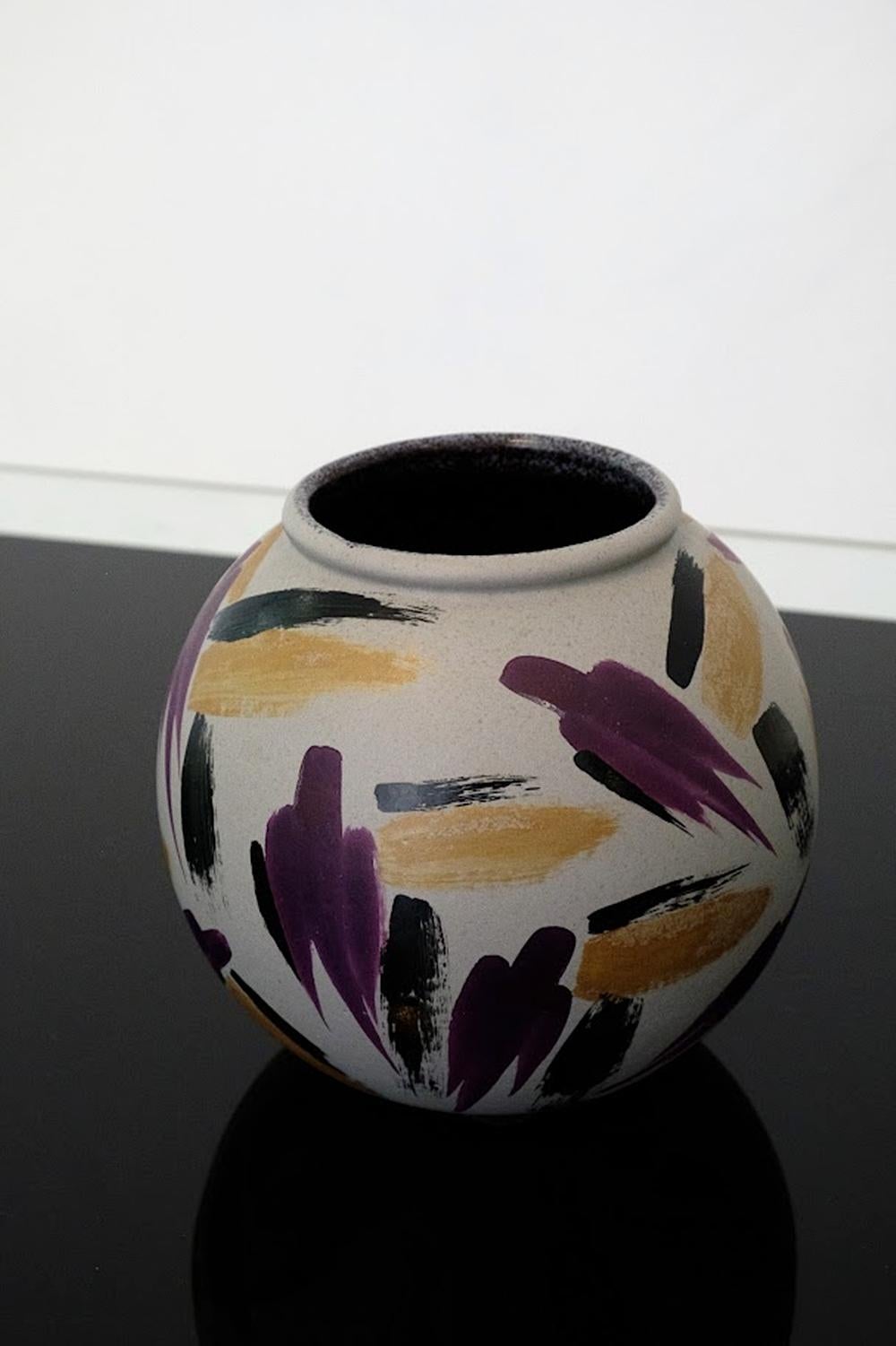 Jarrón Scheurich Keramik Alemania Años 80 Moderno en venta