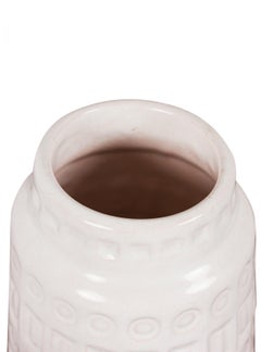 Scheurich Keramik West German Banded Square & Circle 'Inka' Pattern Ceramic Vase