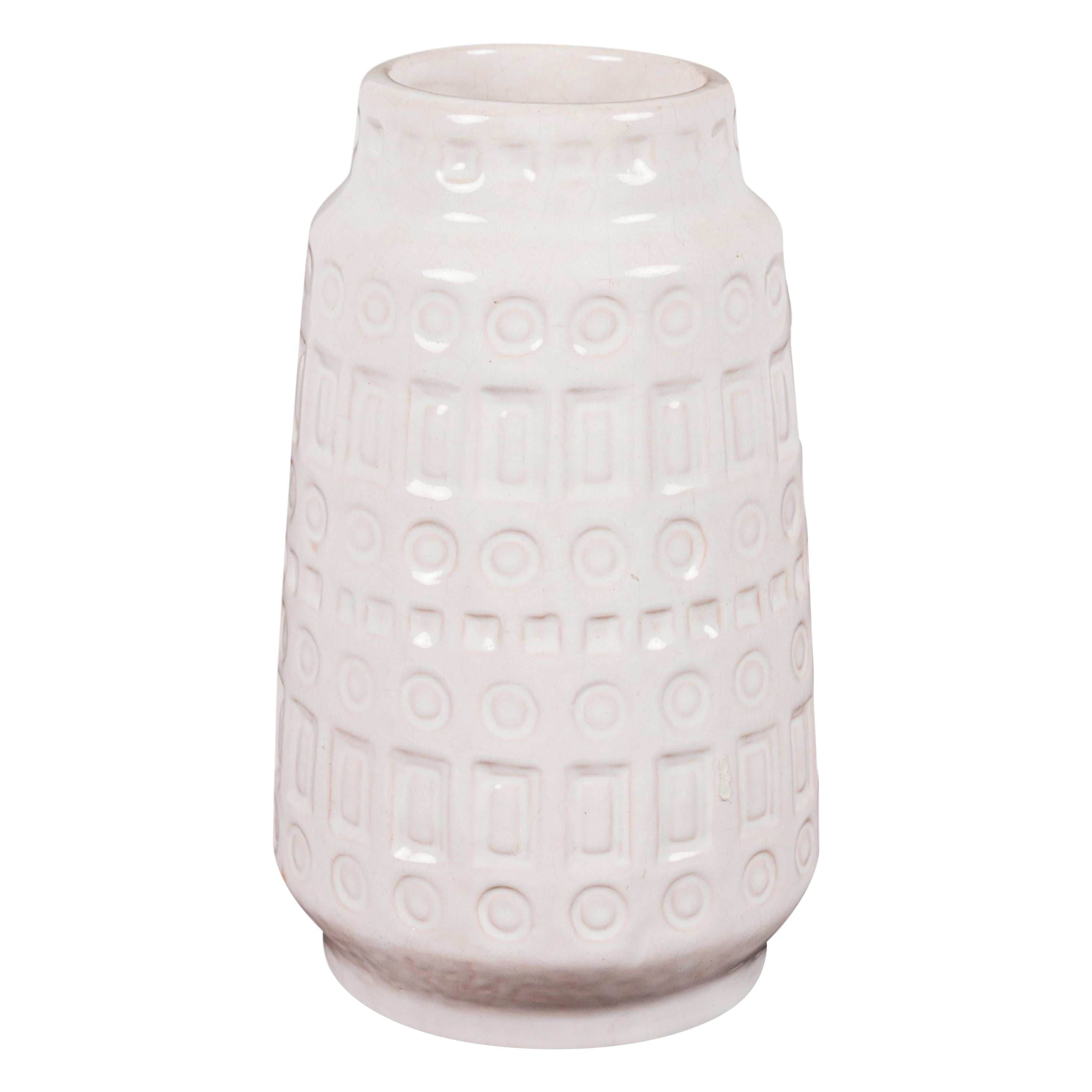 Scheurich Keramik West German Banded Square
Circle
Inka
Pattern Ceramic Vase