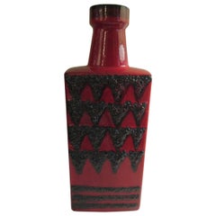 Scheurich Keramik West German Pottery Vase with Volcanic Glaze