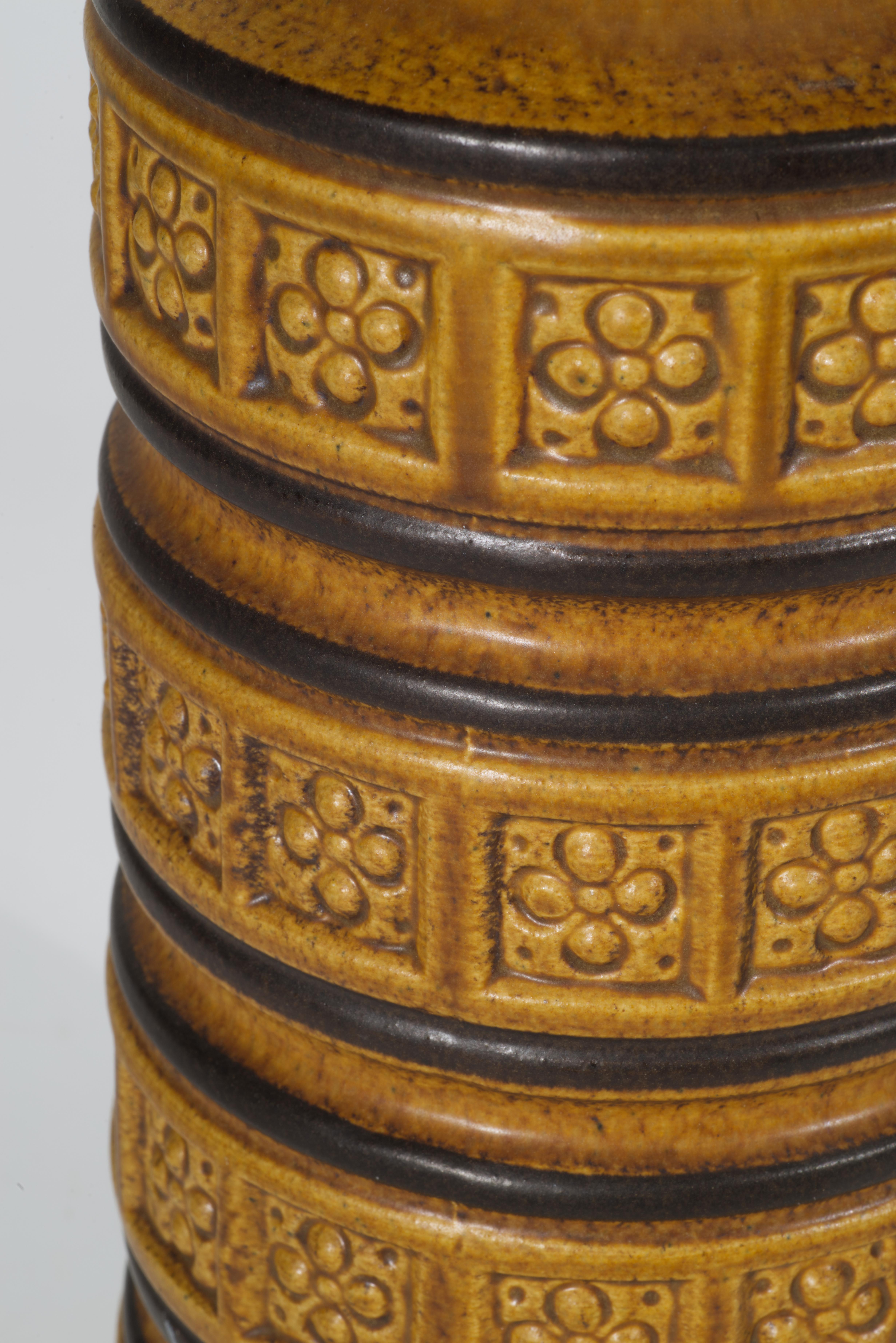 Ceramica Grande vaso di Foligno Scheurich, West German Pottery, anni '70 in vendita