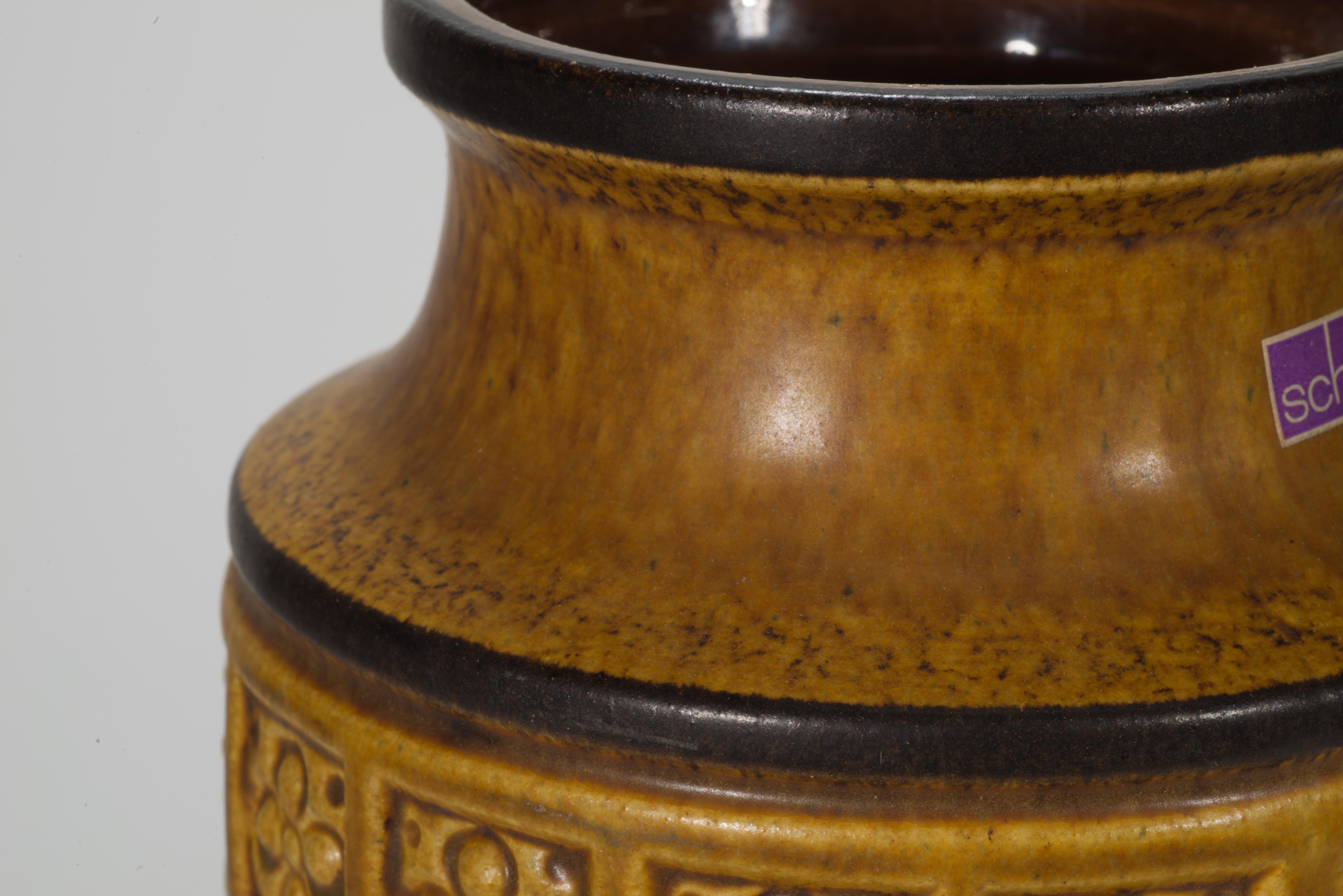 Grande vaso di Foligno Scheurich, West German Pottery, anni '70 in vendita 1