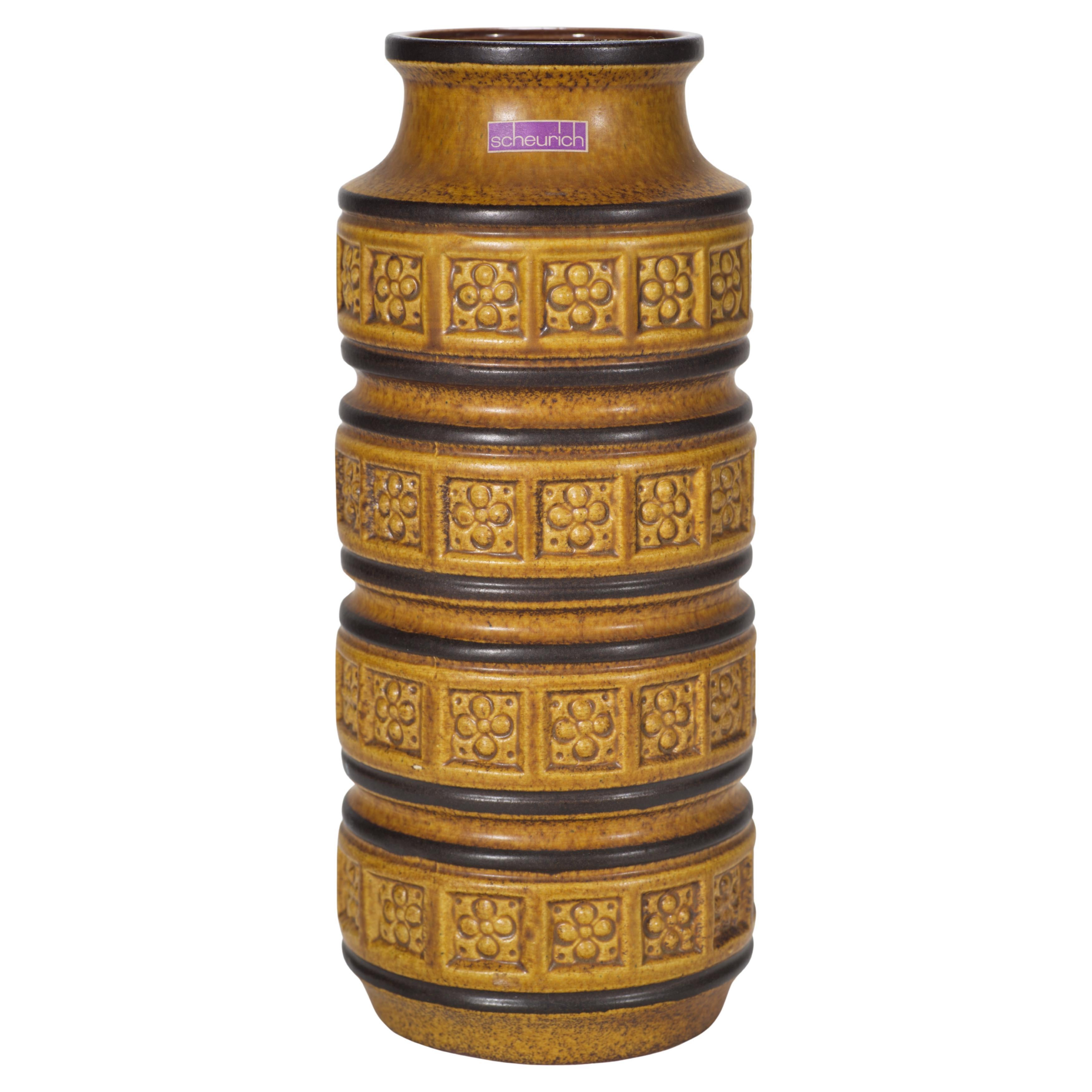 Grand vase Foligno de Scheurich, West German Pottery 1970