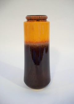 SCHEURICH - Mid Century Large Glazed Ceramic Vase - West Germany - Circa 1970's