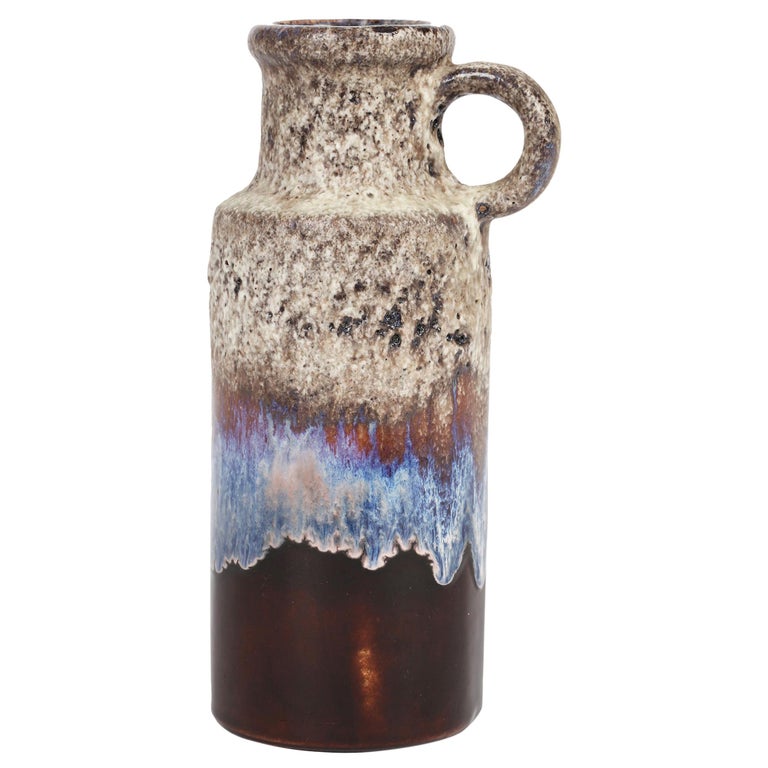 Scheurich Mid-Century West German Flagon Shaped Art Pottery Handled Vase  For Sale at 1stDibs | w germany pottery, w.germany pottery, flagon-shaped