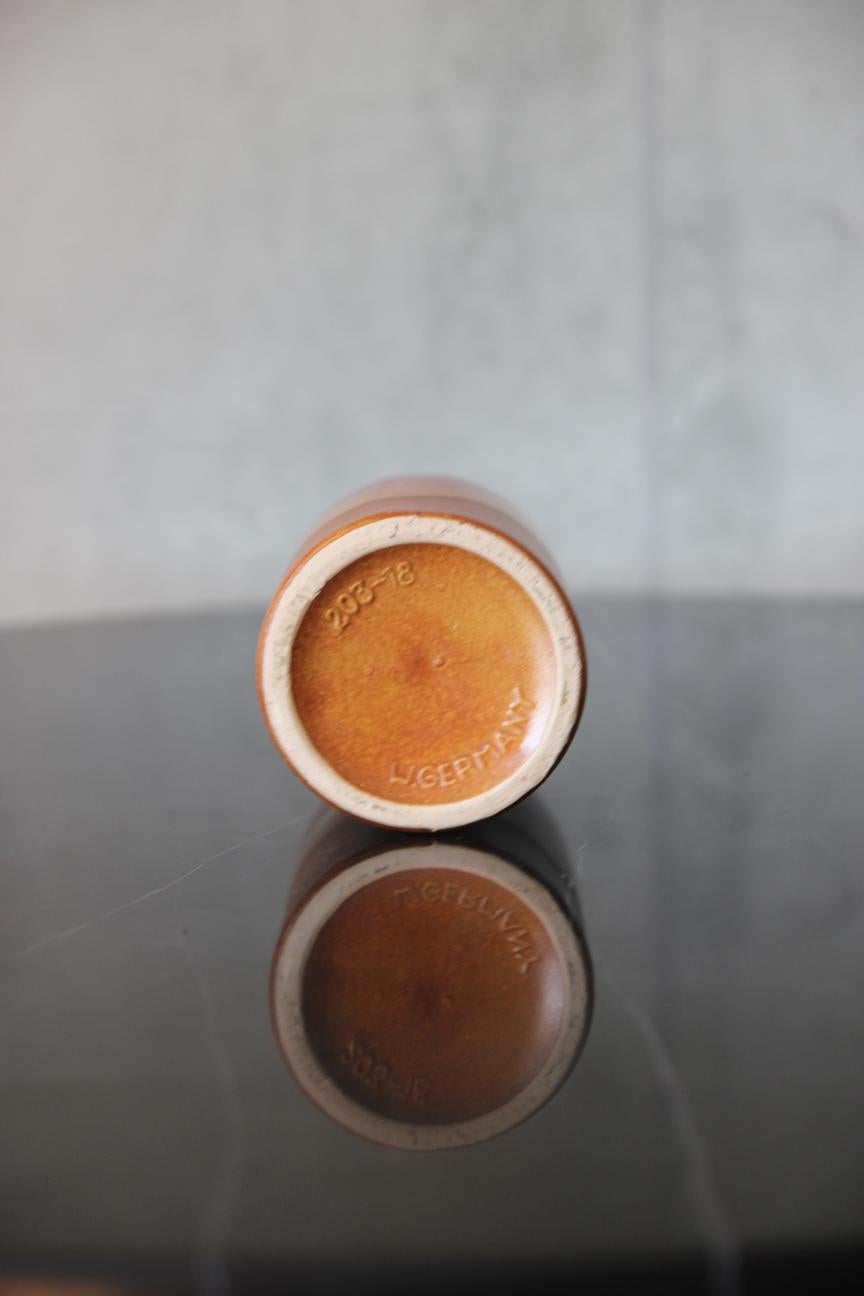 Vaso Scheurich Rosso Marrone Tan 203-18 Germania Ovest In condizioni buone in vendita a Los Angeles, CA