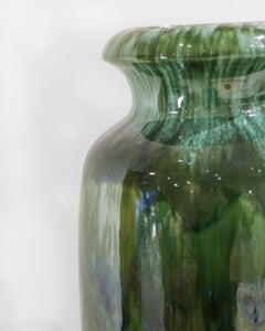Scheurich Vintage Green Fat Lava Floor Vase