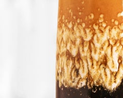 Scheurich Vintage Yellow Fat Lava Floor Vase