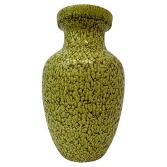 Scheurich West Germany Yellow ceramic 241-47 vase ,  1970's 