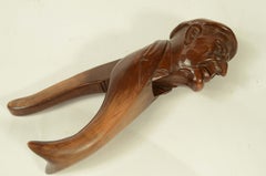 Anthropomorphic carved wooden nutcracker folk crafts from the late 1800s