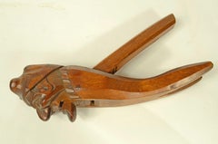Anthropomorphic carved wooden nutcracker folk crafts from the late 1800s