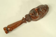 Anthropomorphic carved wooden nutcracker folk crafts from the late 1800s