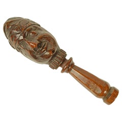 Anthropomorphic carved wooden nutcracker folk crafts from the late 1800s