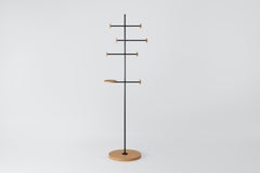 Appendiabiti "Steele" in acciaio e legno naturale