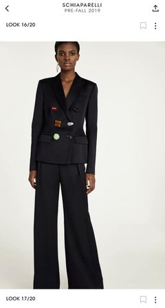 Schiaparelli 2019 Black Satin jacket