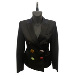 Schiaparelli 2019 Black Satin jacket