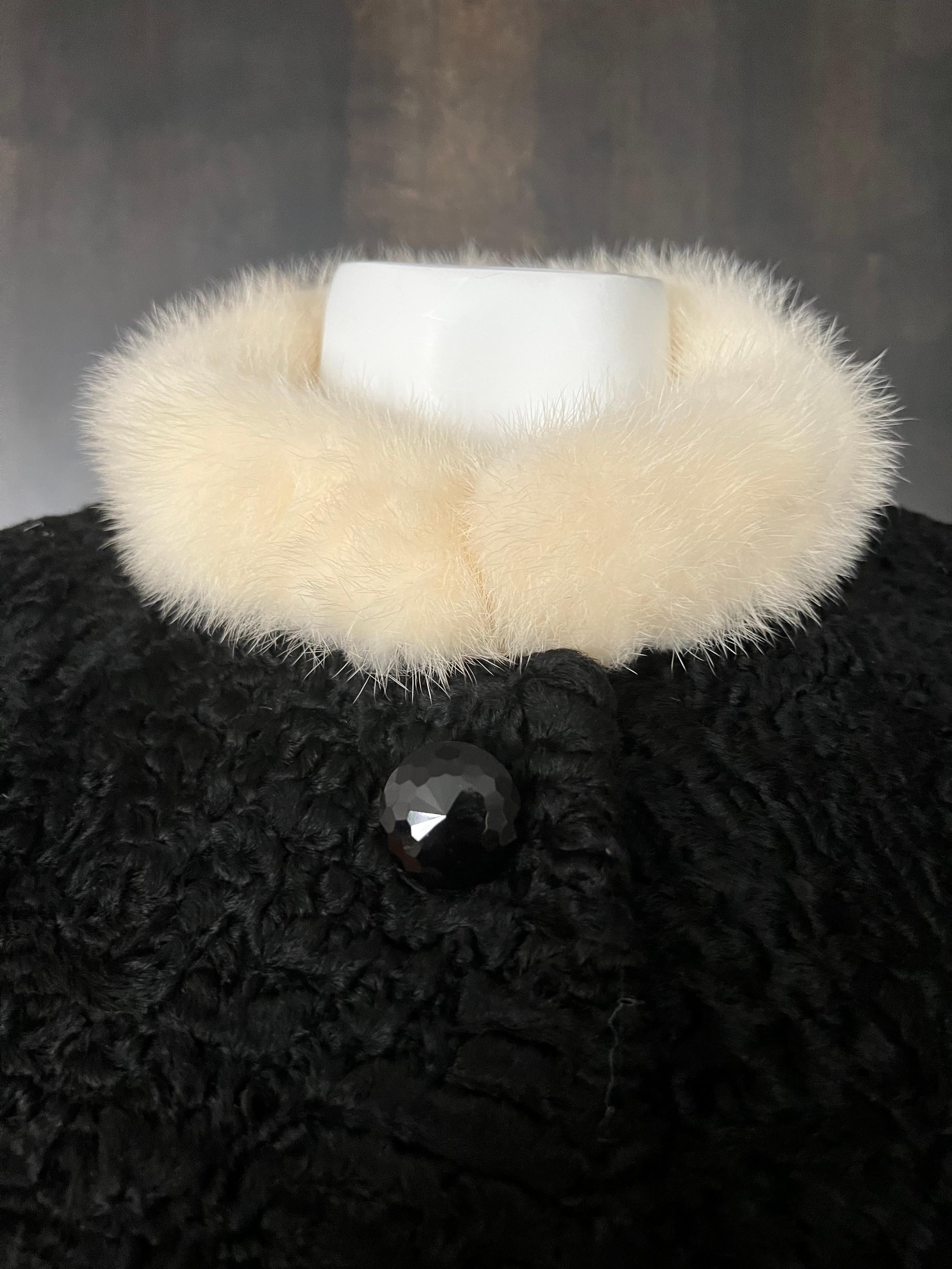 Schiaparelli Black and White Fur Coat In Excellent Condition For Sale In Beverly Hills, CA