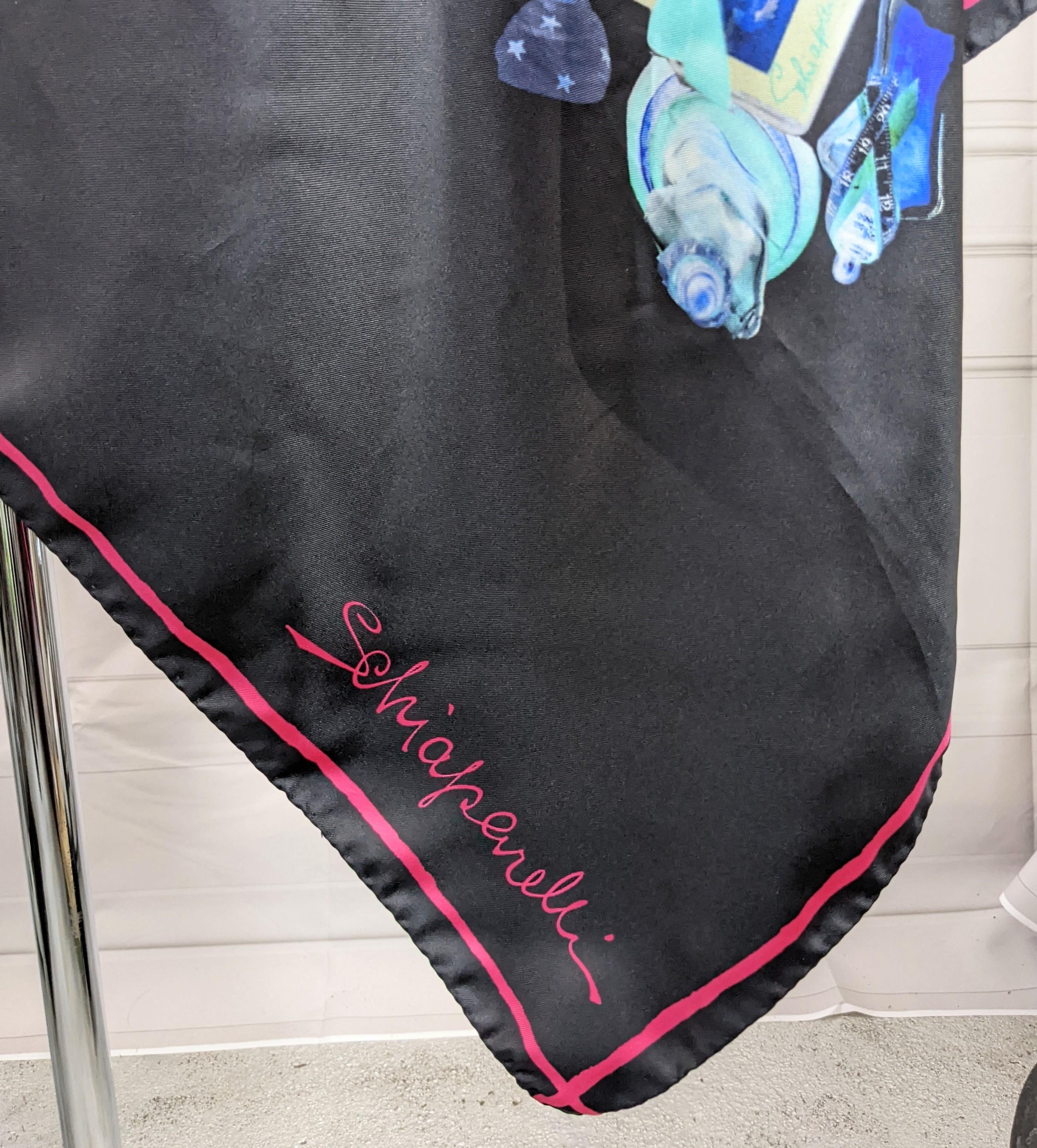 Women's or Men's Schiaparelli Collectors Perfume  Print Scarf For Sale