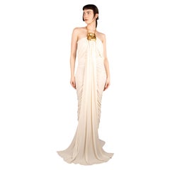 Vestido drapeado Schiaparelli de Daniel Rosberry, Primavera 2023