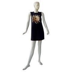 Schiaparelli Ikonisches Christian Berard „Sunburst“ Minikleid 