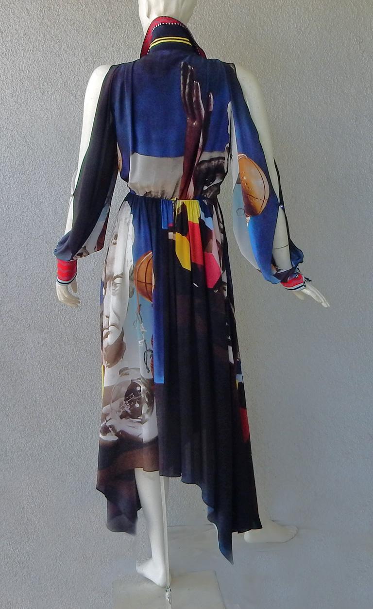 Schiaparelli „Man Ray“ Kleid mit kalten Schultern und Taschentuchsaum  Tragbare Kunst im Angebot 5