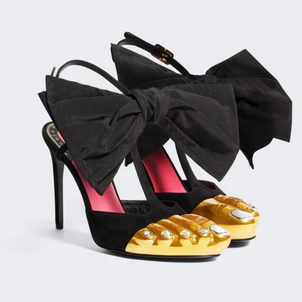 Schiaparelli signature talons TROMPE L'ŒIL SANDALES taille 40 en vente