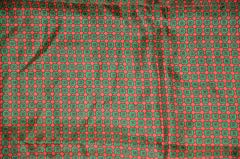 Schiaparelli Signature Red Border "Patterned Center" Silk Scarf