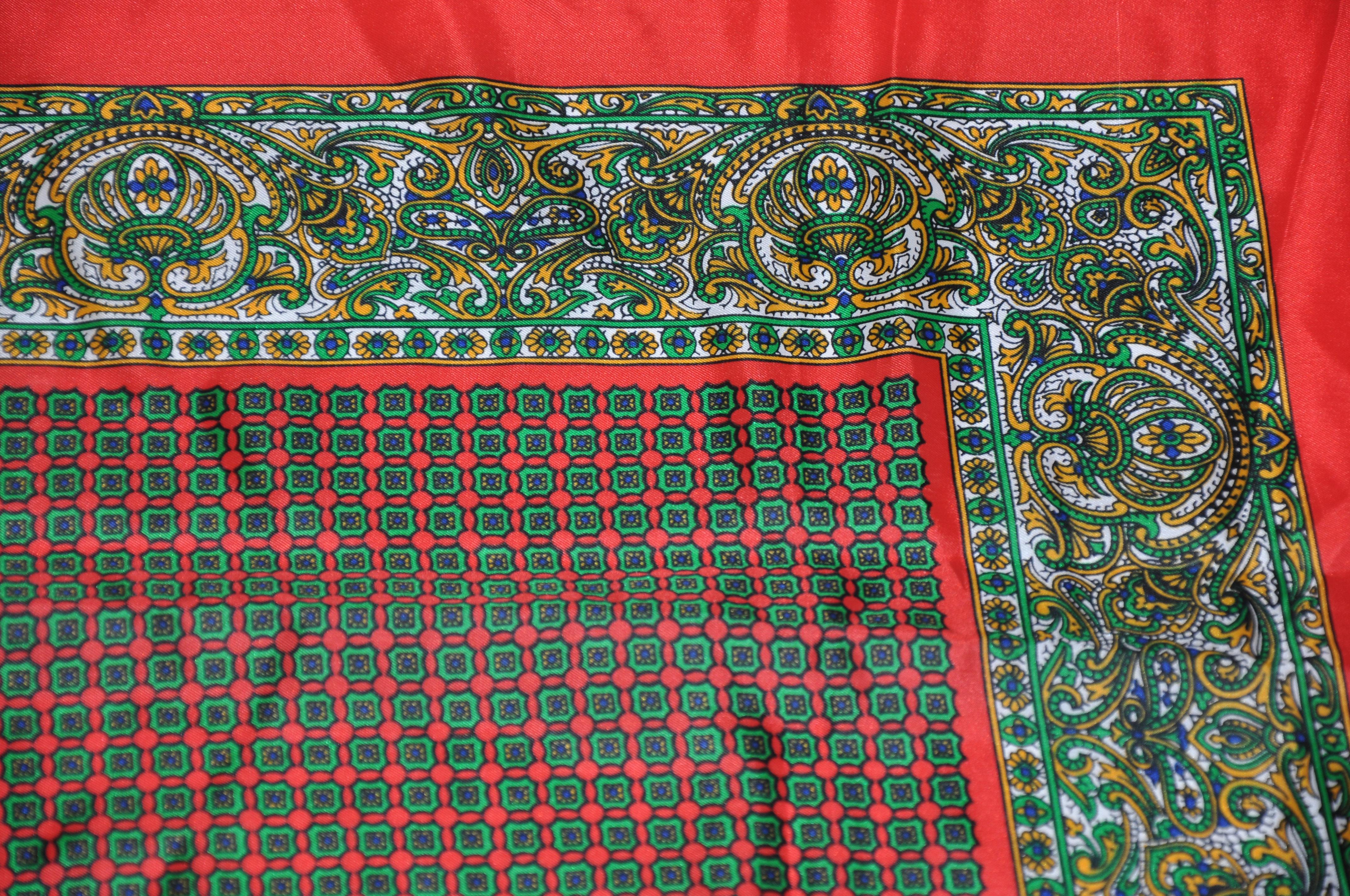 Women's or Men's Schiaparelli Signature Red Border 