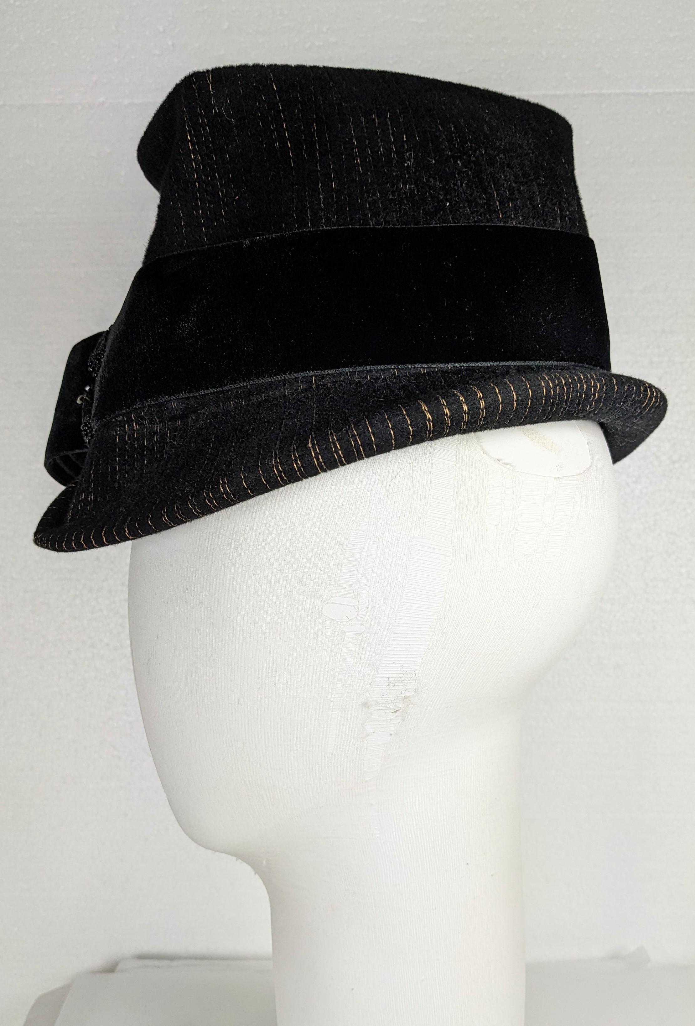 Schiaparelli Talleyrand Silhouette Revival Stovepipe Hat For Sale 1