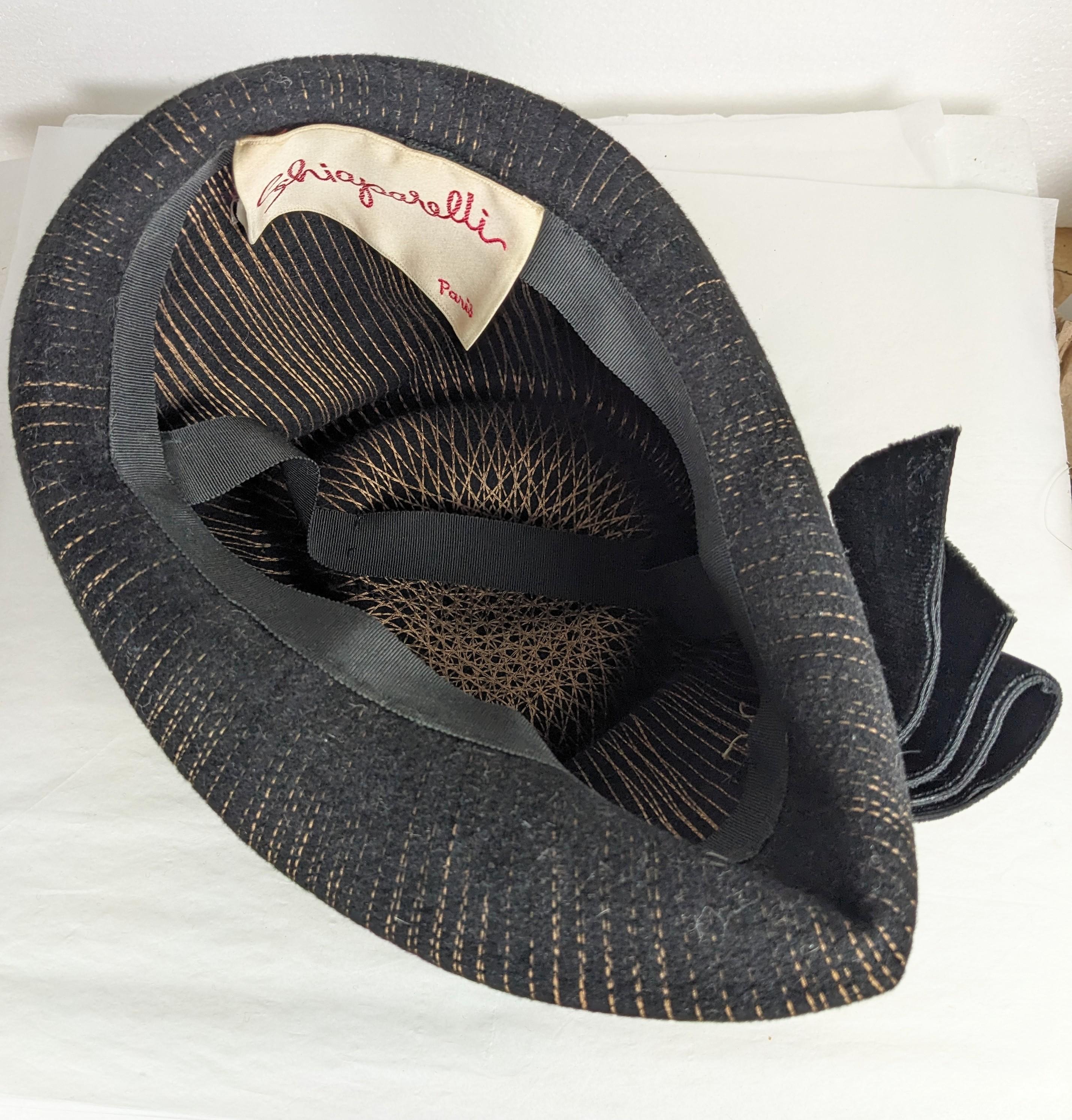Schiaparelli Talleyrand Silhouette Revival Stovepipe Hat For Sale 4