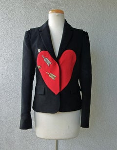 Schiaparelli Valentine Heart w/Arrow dress Jacket New!
