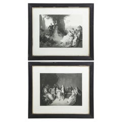Schiller à la Cour de Weimar' and 'Le Tasse à la Cour de Ferrare' - 19th Century