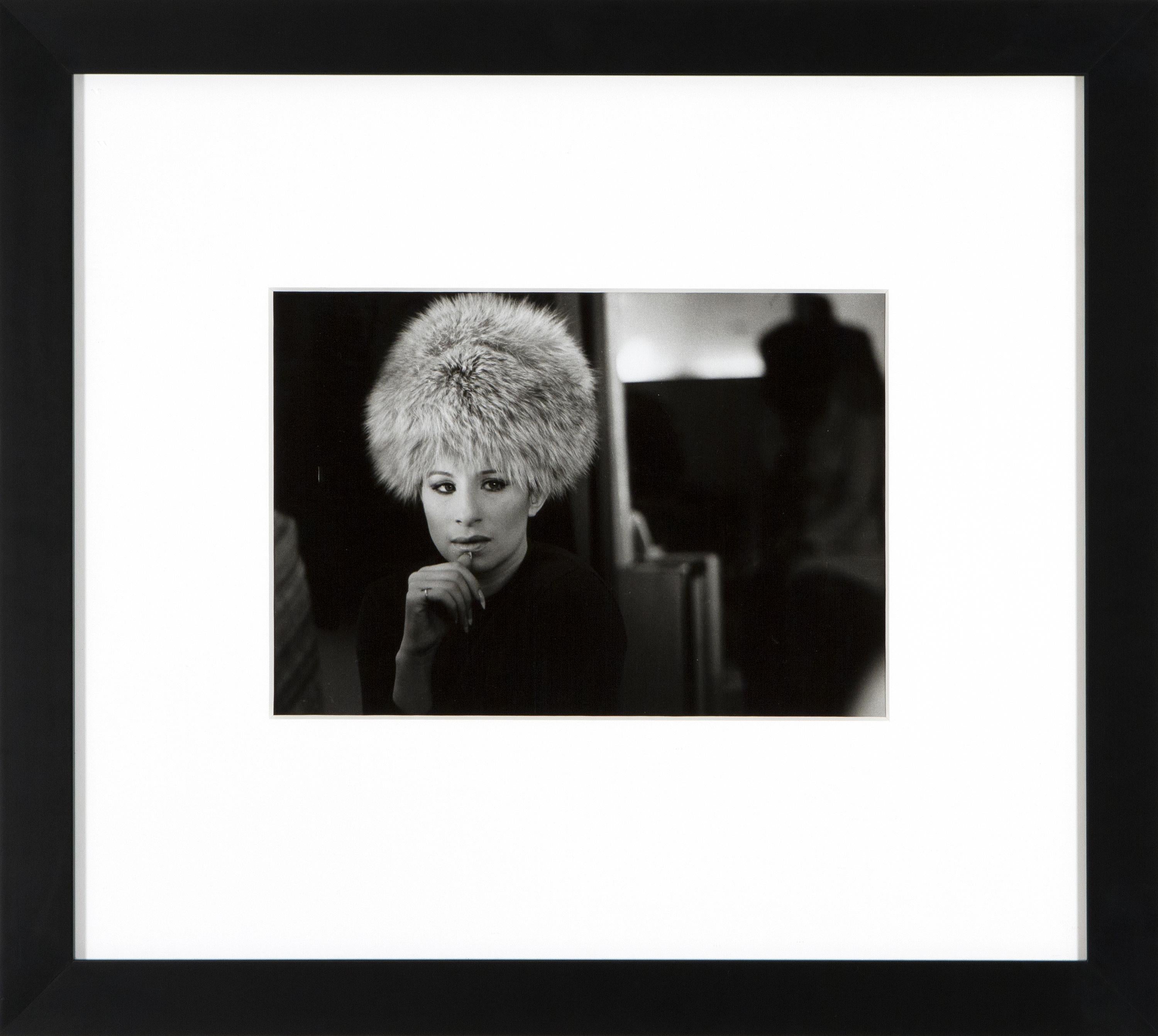 Barbra Streisand (fur hat) - Photograph by SCHILLER, LAWRENCE