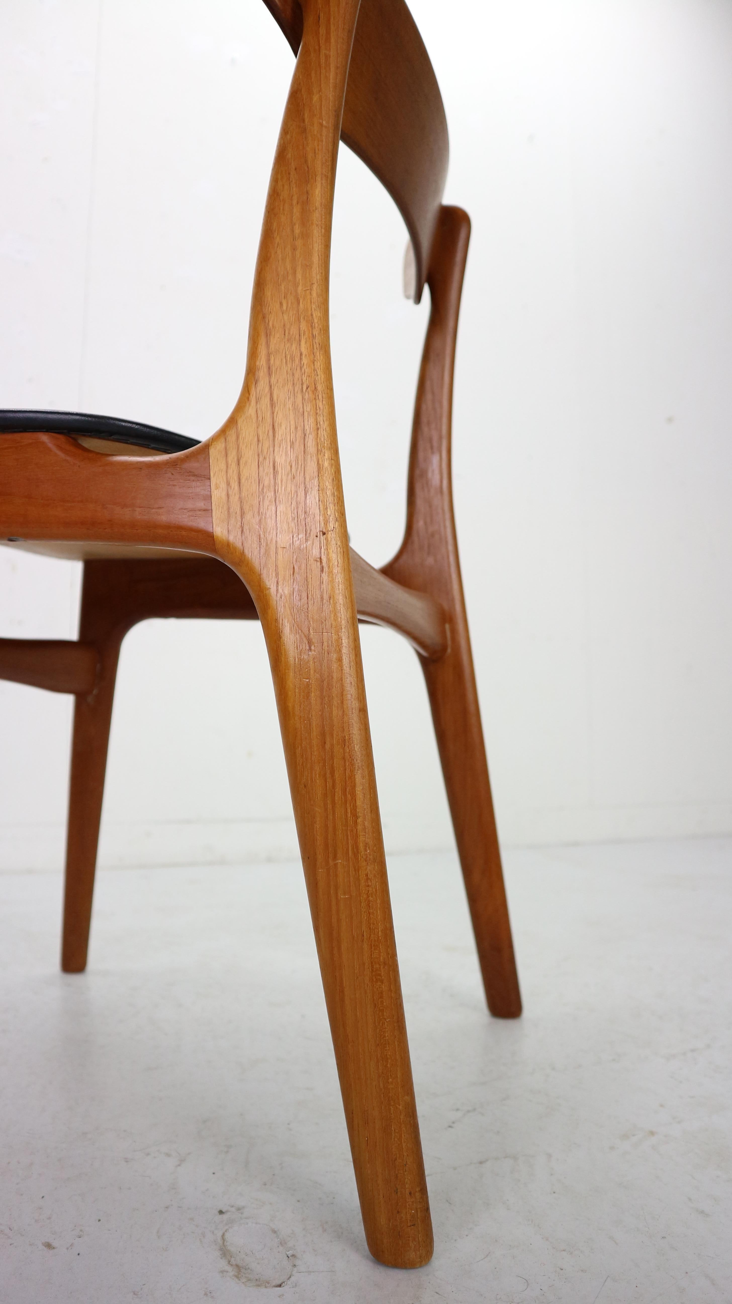 Schiønning & Elgaard for Randers Møbelfabrik Set of 4 Teak Dining Room Chairs 5